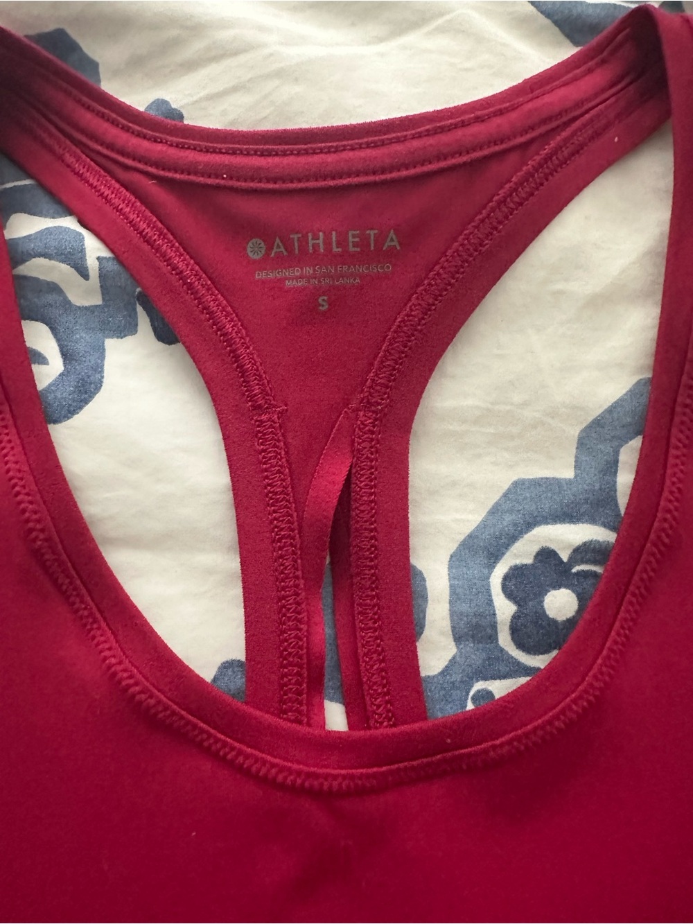 Athleta Deep Magenta Racerback Tank - Picture 2 of 3